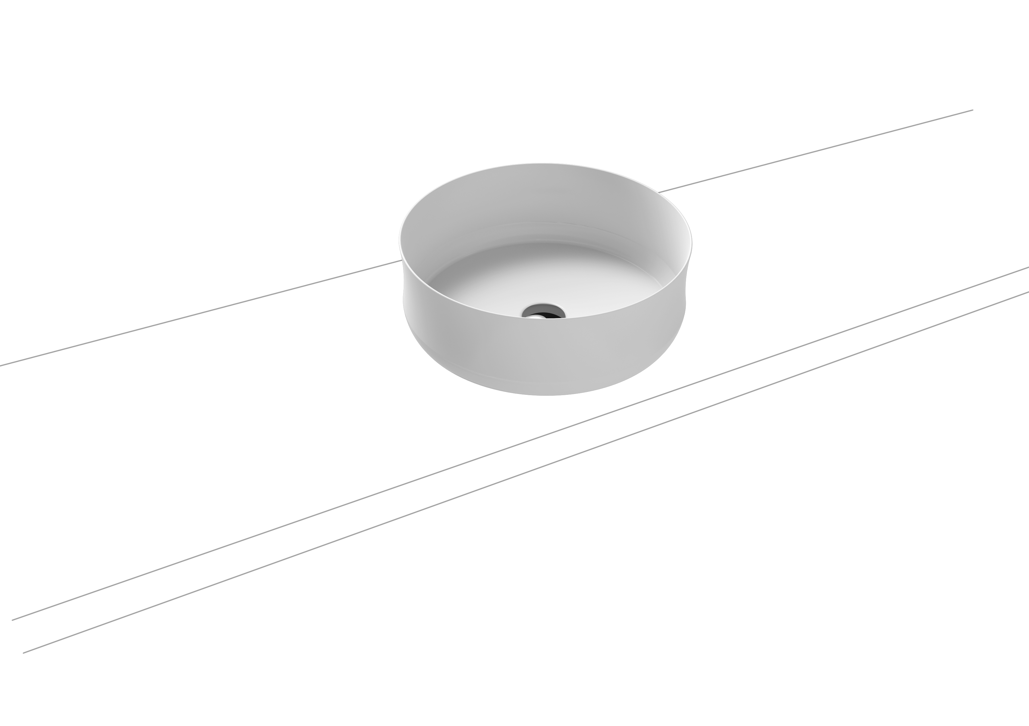 Умывальник KALDEWEI Сталь эмалированная 3186 455 холодный серый 70 3186455 - Вид №1