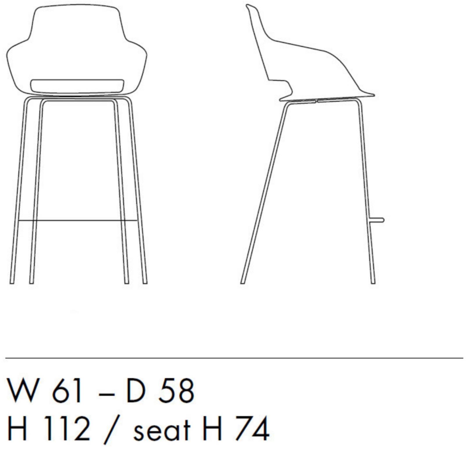 Sinetica Табурет из полиуретана с подлокотниками и спинкой Captain sun-id-1348348 - Вид №3