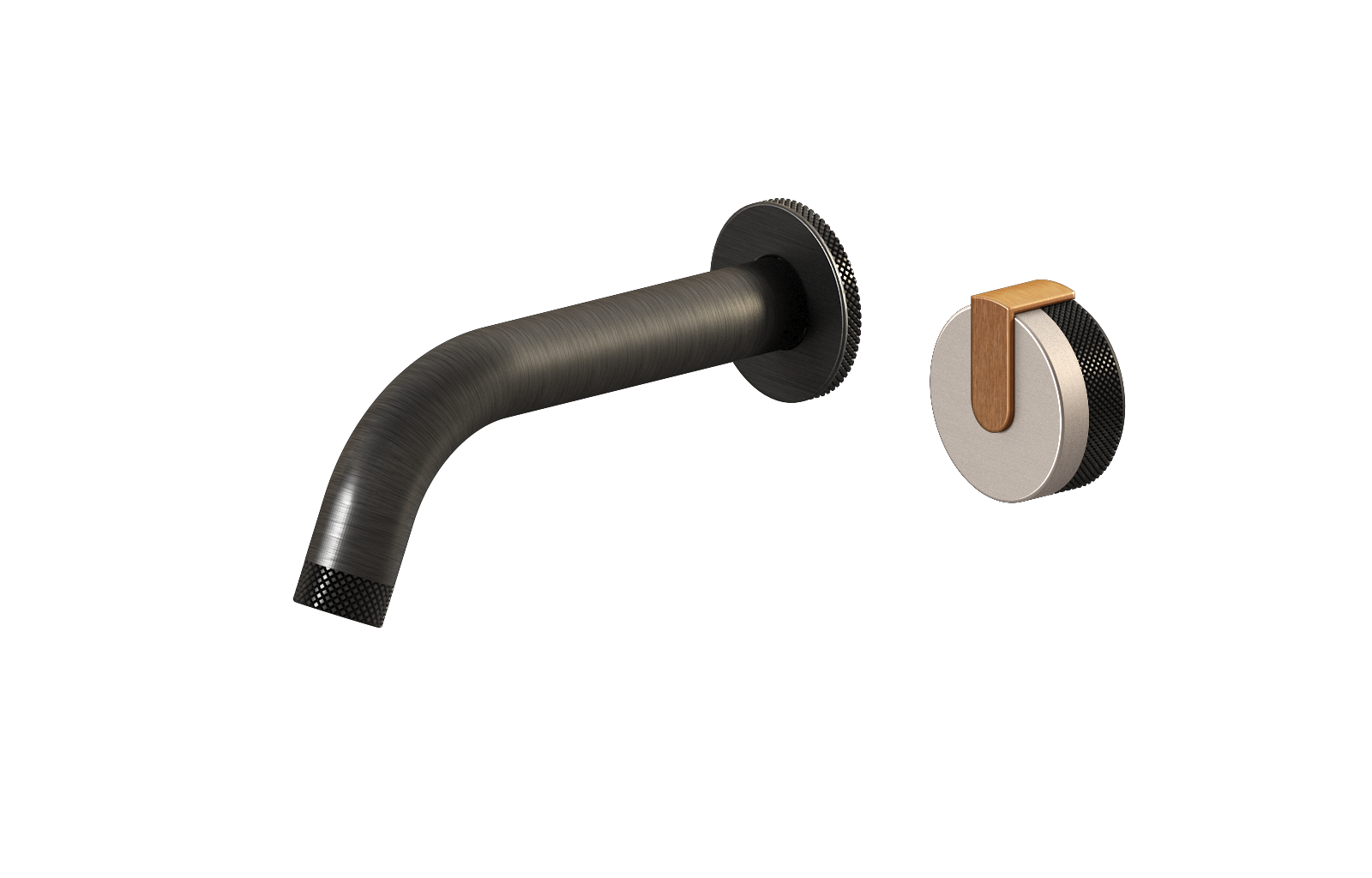 E-11535-R1SN-L1BRG-BOX Настенный прогрессивный смеситель скрытого монтажа для раковины GRAFF MOD+