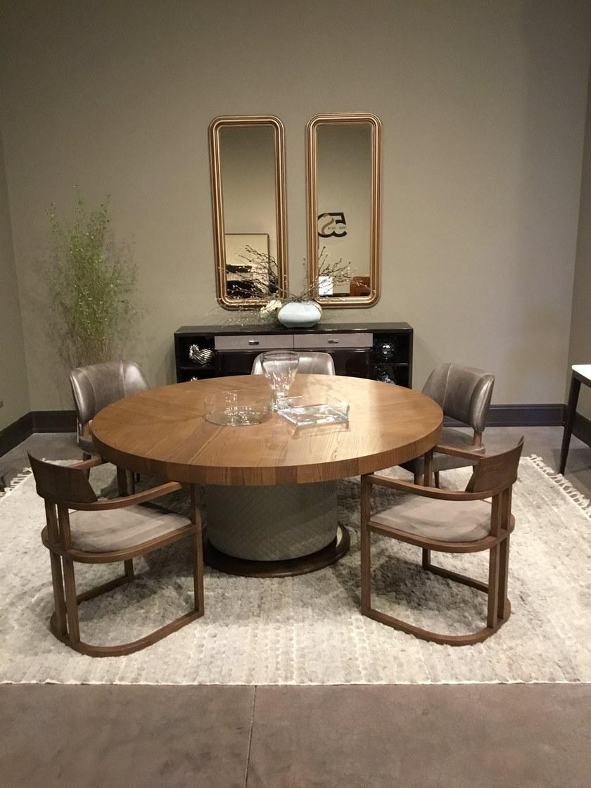 SELVA Стул из массива дерева с подлокотниками и открытой спинкой Gatsby 1648 - Вид №1