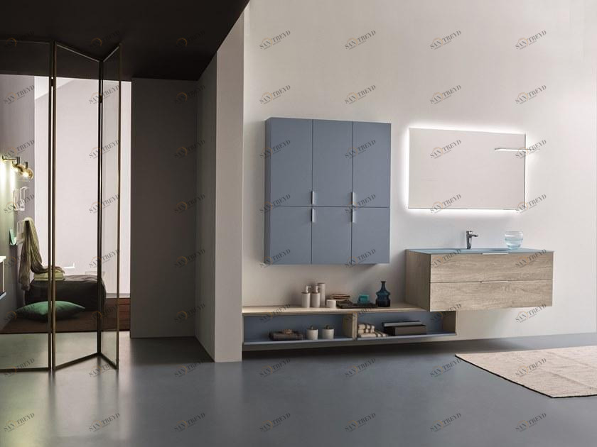 ARBLU Тумба под умывальник подвесная со шкафом Dress sun-id-1350568