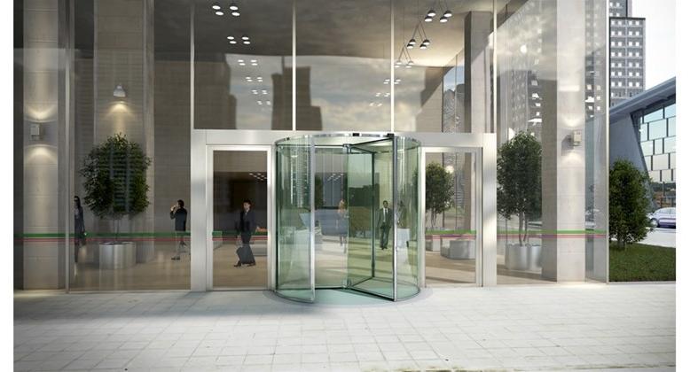 ASSA ABLOY Цельностеклянные вращающиеся двери Porte automatiche girevoli sun-id-1351584 - Вид №3