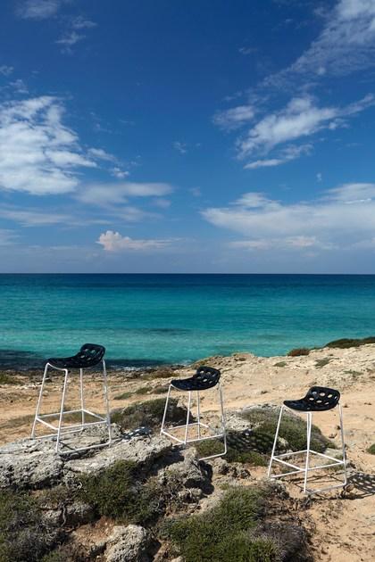 Myyour Высокий штабелируемый табурет из Poleasy® Chips sun-id-1388014 - Вид №1