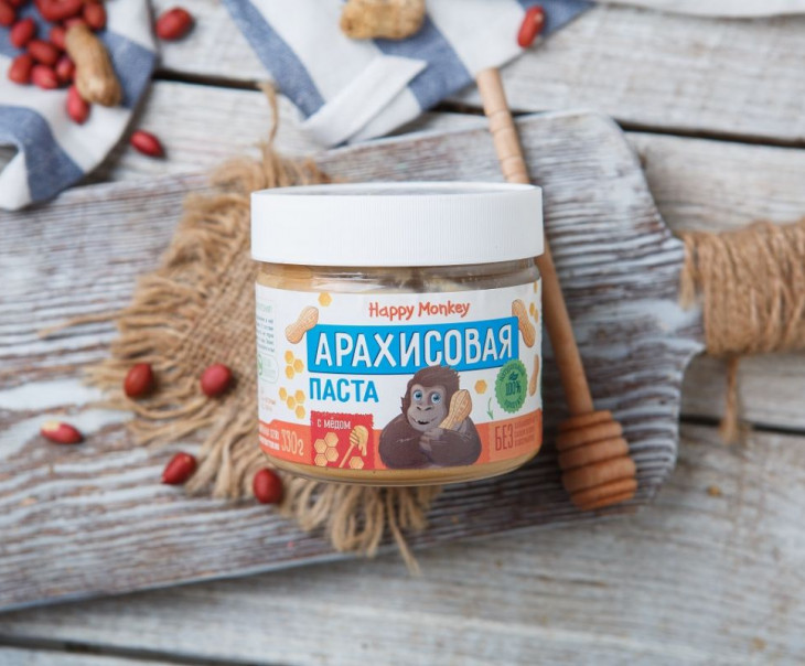 2560 Арахисовая паста с мёдом Вкусляндия 