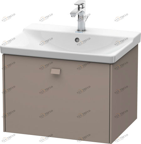 BR402004343 Brioso Тумбочка подвесная Базальт матовый, декор Duravit