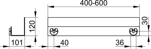 24953370400 Полочка для душа KEUCO ПОЛОЧКИ ДЛЯ ДУША - Вид №3