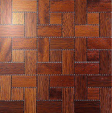 Мозаика и 3D панели из дерева Da Vinci Мозаика Ritmo 079 Мербау Селект (Гладкая) 324х324 мм 1301100079 - Вид №1