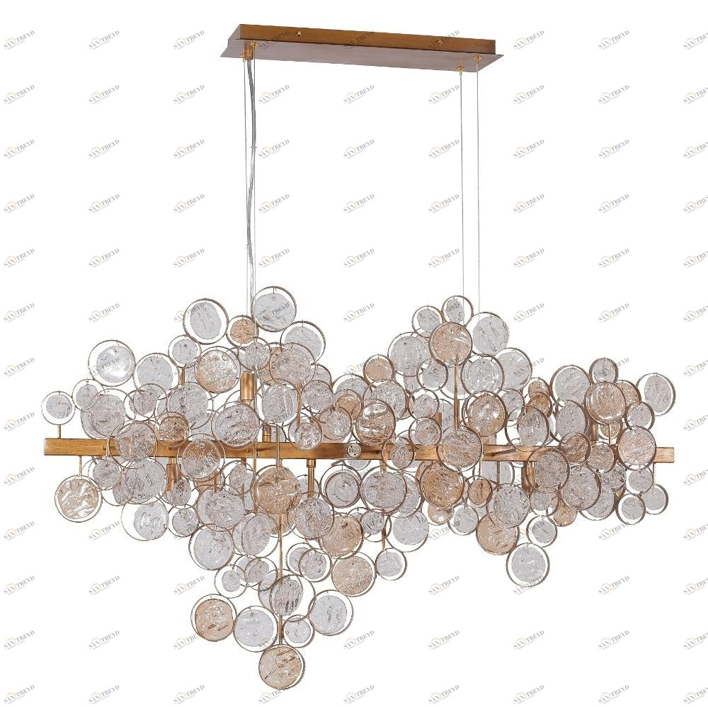 Подвесной светильник Crystal Lux Deseo SP12 L1000 Gold CRYSTAL LUX ДИЗАЙНЕРСКИЕ, DESEO 102834 Золотой 