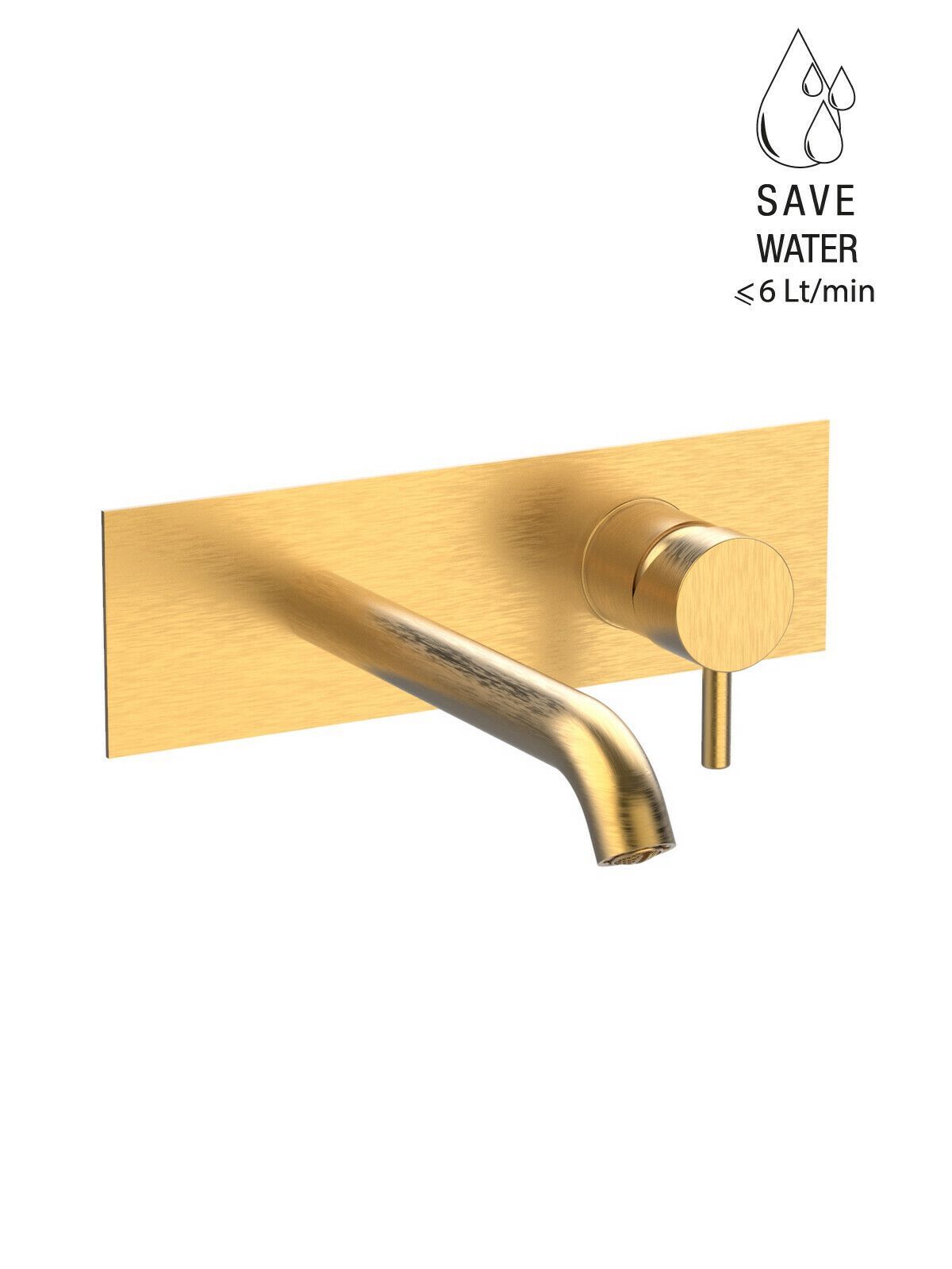 Настенный однорычажный смеситель для раковины с ограничителем расхода Rubinetterie Frattini Pepe XL ARCH-00076573 - Вид №31