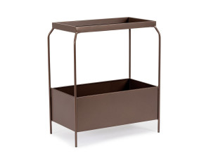 Высокий стальной журнальный столик с порошковым покрытием