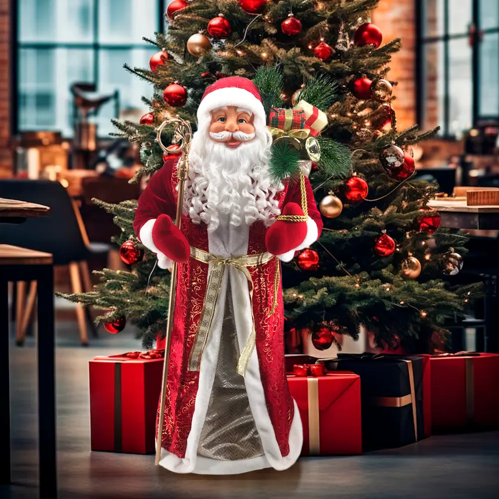 89381618 Декоративная фигура Дед Мороз 120x50 см красный STLM-1445353 Santreyd Winter