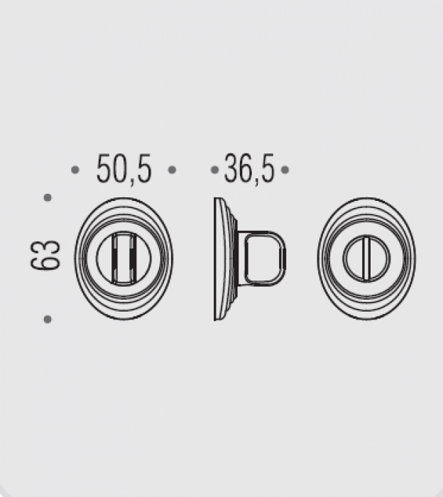 DB19BZG.BR Фиксатор сантехнический Rosetta DB19 BZG бронза COLOMBO CAMEO Colombo Design - Вид №1