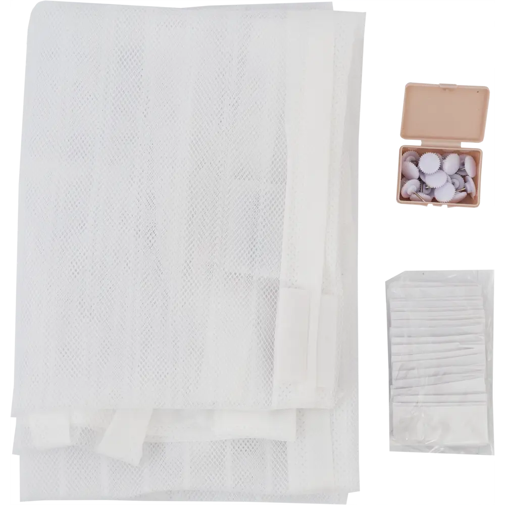 Штора защитная с магнитами для двери 95x200 см цвет белый Santreyd STLM-2180101 - Вид №3