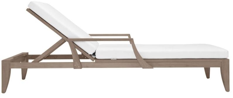 JANUS et Cie Садовая кушетка из тика с подлокотниками Relais sun-id-1393222 - Вид №1