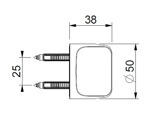 Держатель для душа из нержавеющей стали BEAMTECH Timeless ARCH-00146646 - Вид №1