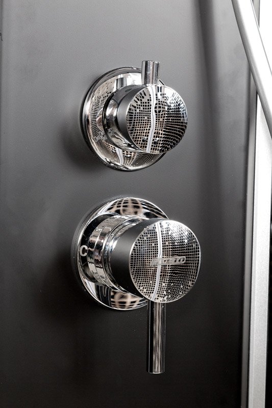 BМ4590 LED BLACK Душевая кабина DETO Серия ВМ L 890 с электрикой BLACK - Вид №16