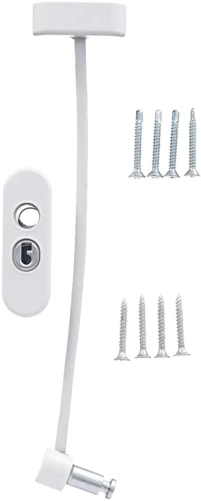 ЛЕВША Тросовый ограничитель для окон с ключом - безопасное проветривание 83762926