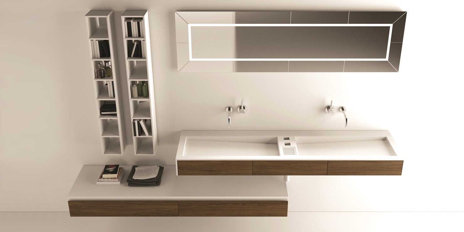 Moma Design Зеркало настенное с подсветкой 1600х500 Mirr Glass Led MIRR LED MIRRGLASSLED16050 - Вид №1