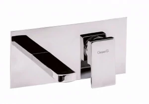 Rubinetteria Giulini Смеситель для раковины настенный, однорычажный, с тарелкой Pablolux F9810