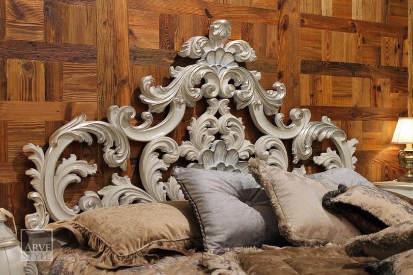 Arvestyle Лакированная двуспальная кровать из массива дерева Letizia Mn-1501 - Вид №6