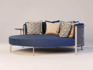 Ткань круглая Садовая кровать