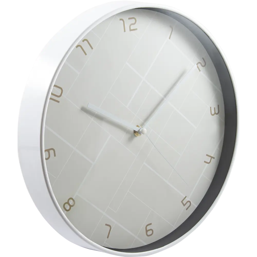 Часы настенные «Графика» пластик серые 30х30х4 см Santreyd STLM-2121163 - Вид №2