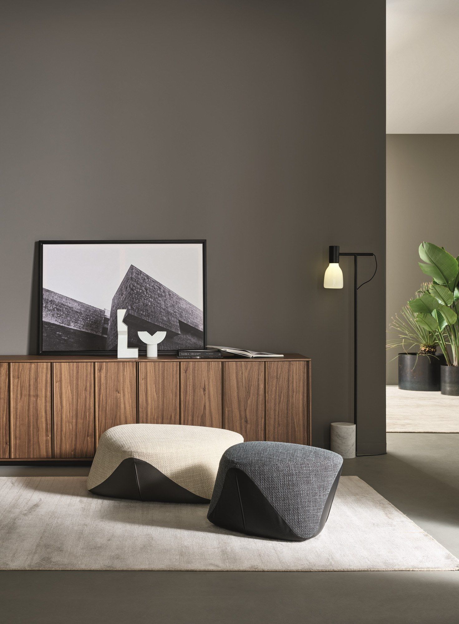 Прямоугольный пуф из ткани BONALDO SEKI ARCH-00093193 - Вид №1