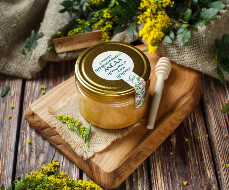 6003 Мед цветочный_700 г. Урожай 2021 г. Вкусляндия 