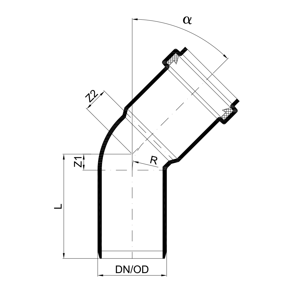 02102 Отводы Tece  - Вид №1