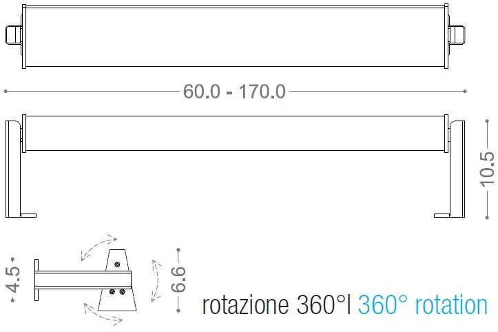 PURALUCE Светодиодный настенный светильник прямого света из анодированного алюминия Linea sun-id-1430916 - Вид №4
