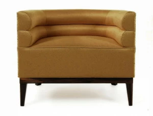 BRABBU Клубное кресло из ткани с подлокотниками Maa