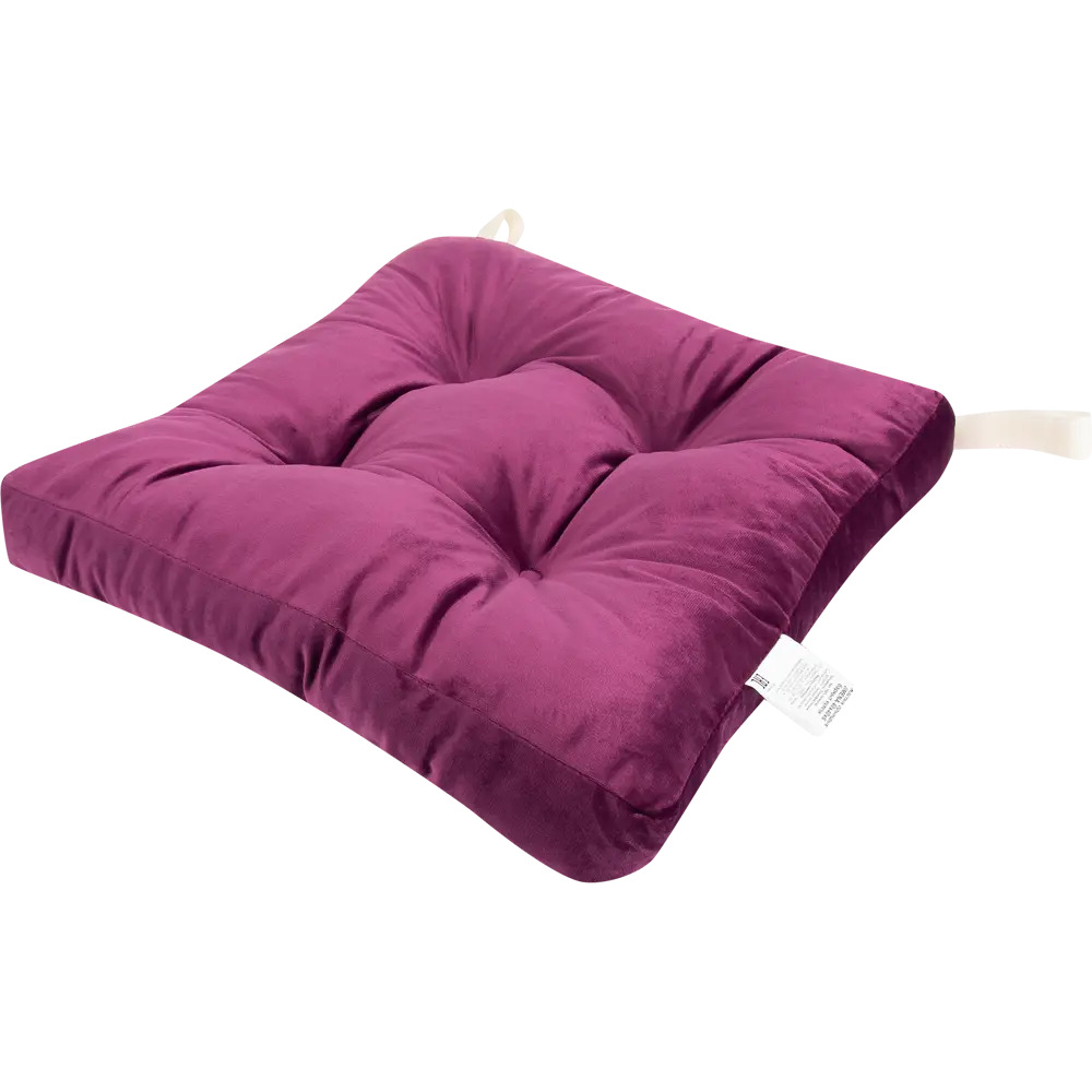 Подушка для стула Jimena 40x40 см цвет фиолетовый SEASONS STLM-2106134 - Вид №1