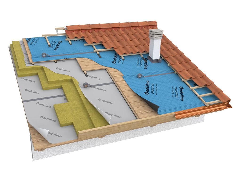 Паровая мембрана с высокой воздухопроницаемостью ONDULINE ITALIA ONDUTISS ARCH-00139024 - Вид №1
