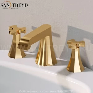 Flaminia EVERGREEN Смеситель для раковины золотой EG201