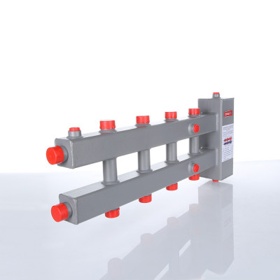 VTc.100.SH.070603 Гидроразделитель с коллектором горизонтальный Valtec 3 контура, до 70 кВт  - Вид №7