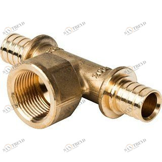 Тройник-переходник ВР 20x3/4" аксиальный для труб из сшитого полиэтилена STOUT SFA0028002034