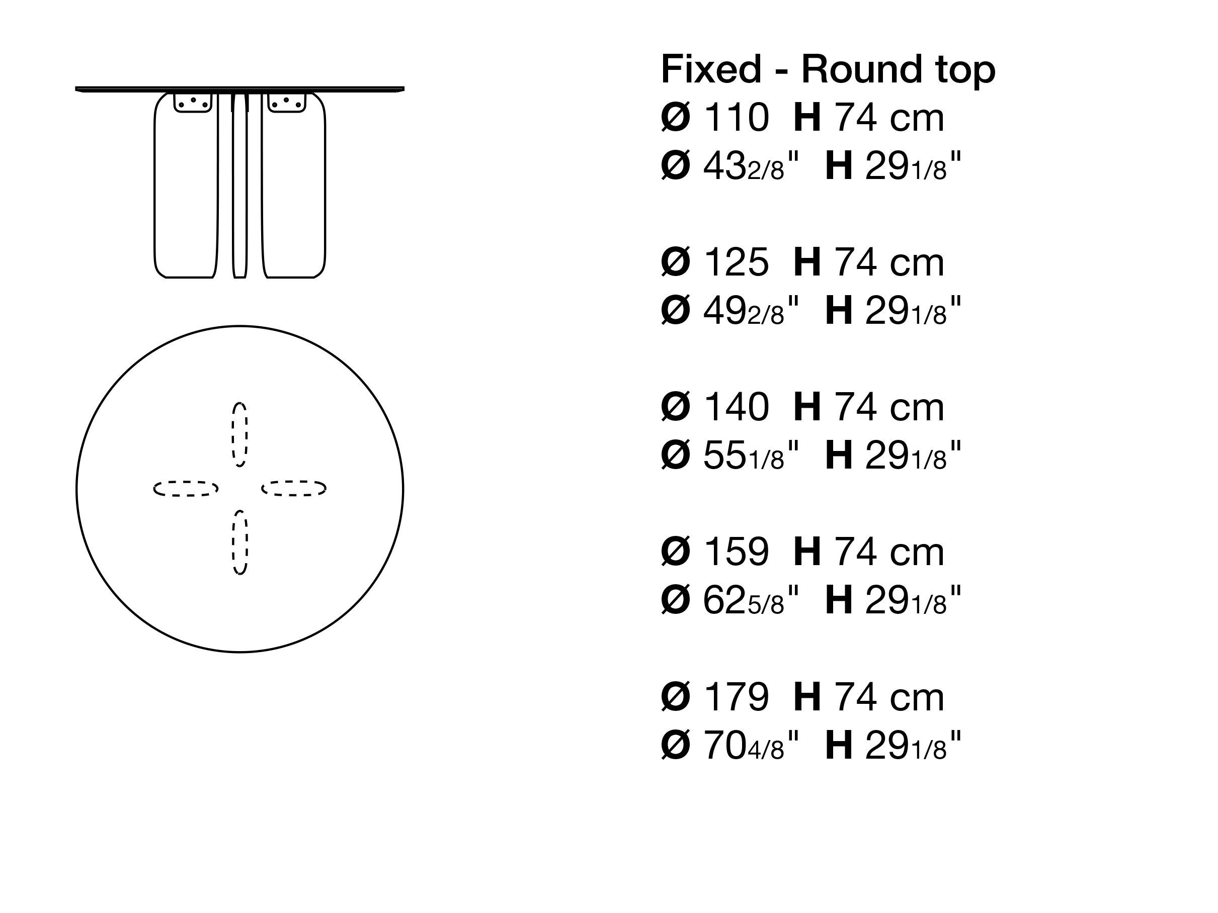 Круглый деревянный стол Kristalia лопата ARCH-00048504 - Вид №1