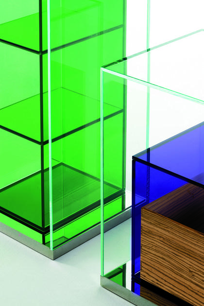 Glas Italia Отдельностоящий книжный шкаф из стекла Boxinbox sun-id-1372194 - Вид №3