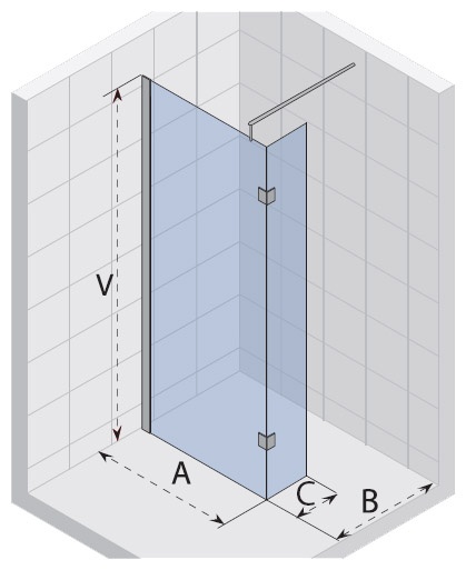 GP20200 Неподвижная стенка Riho Polar Santreyd - Вид №2