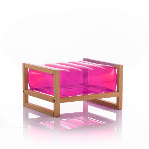 MOJOW EKO WOOD пуф Розовый PYKCBEKO06RC