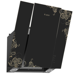 7975966 Вытяжка наклонная Gefest ВО 3603 К19 черный/золотистый