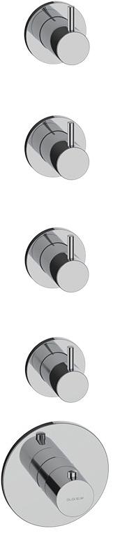 GUGLIELMI Встраиваемый термостатический смеситель для душа на 5 отверстий Sprint Fiin00988 - Вид №3