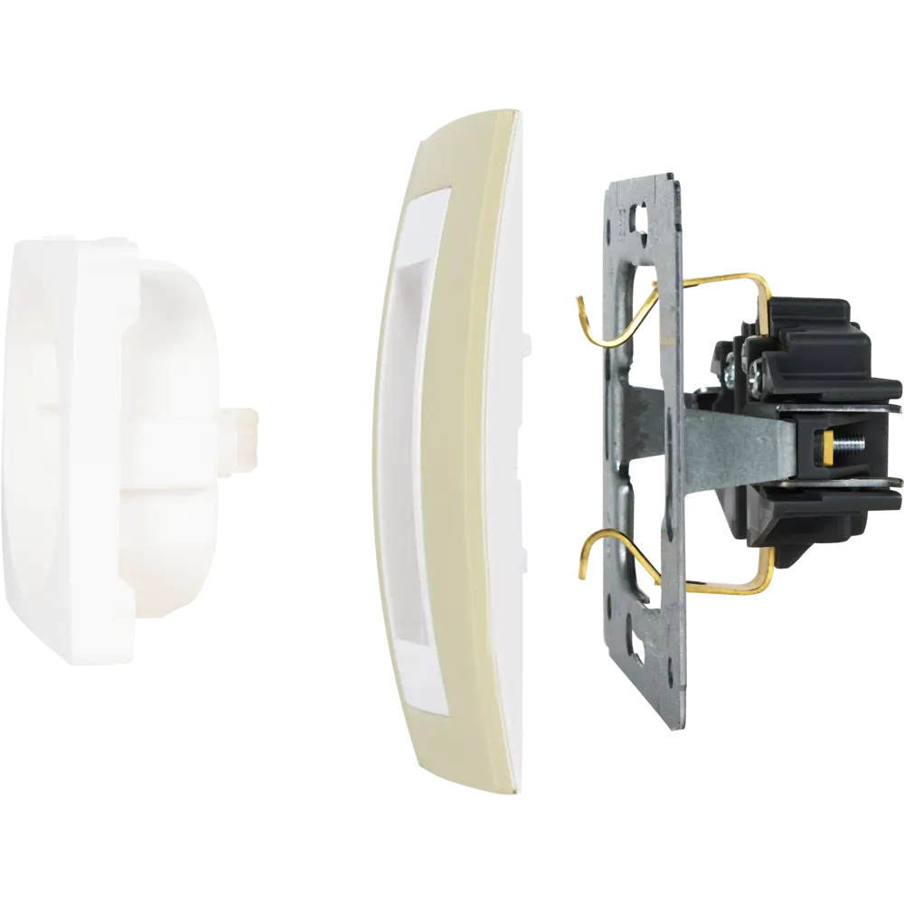 Рамка для розеток и выключателей Systeme Electric Unica 2 поста, цвет зелёное яблоко/бежевый STLM-2097234 - Вид №3