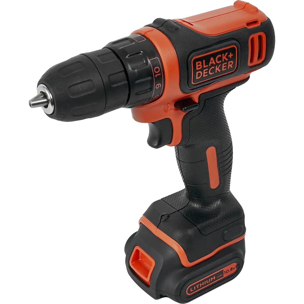 Шуруповерт аккумуляторный Black&Decker BDCDD12 10.8 В Li-ion, 2х1.5 Ач BLACK + DECKER STLM-2212243