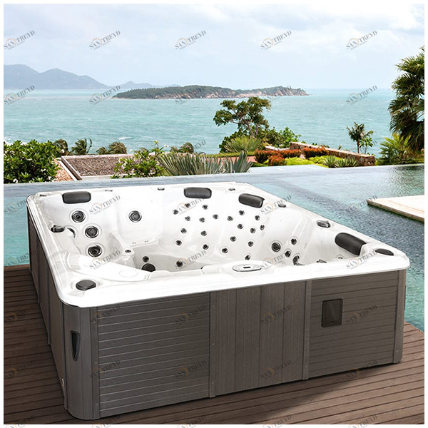 Минибассейн Gruppo Treesse Fortaleza PFOR01BP с гидромассажем хромотерапией прямоугольный