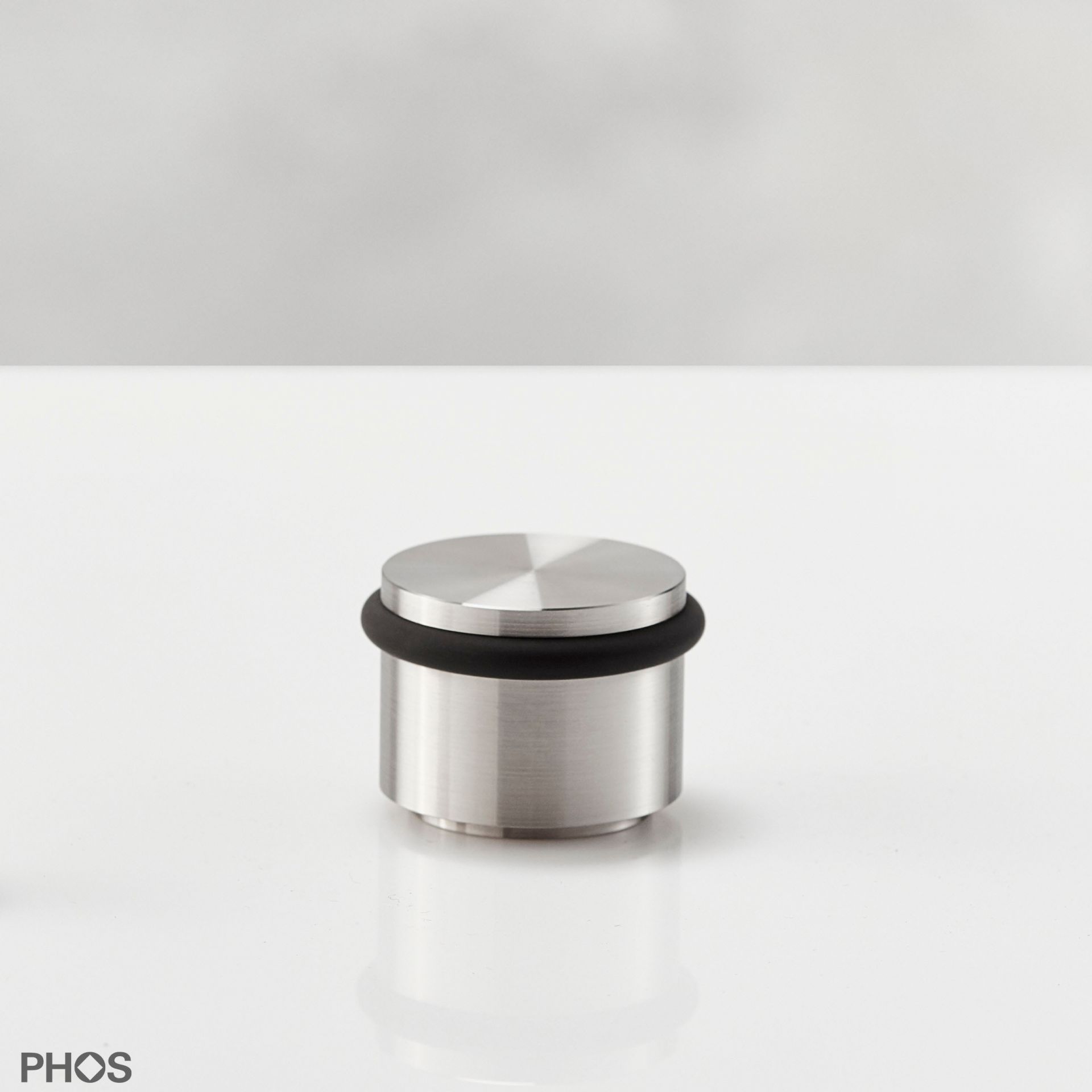 TSB30-24 Дверной стопор нижний, привинченный, ø34 мм, высота 2,4 см. PHOS  - Вид №1