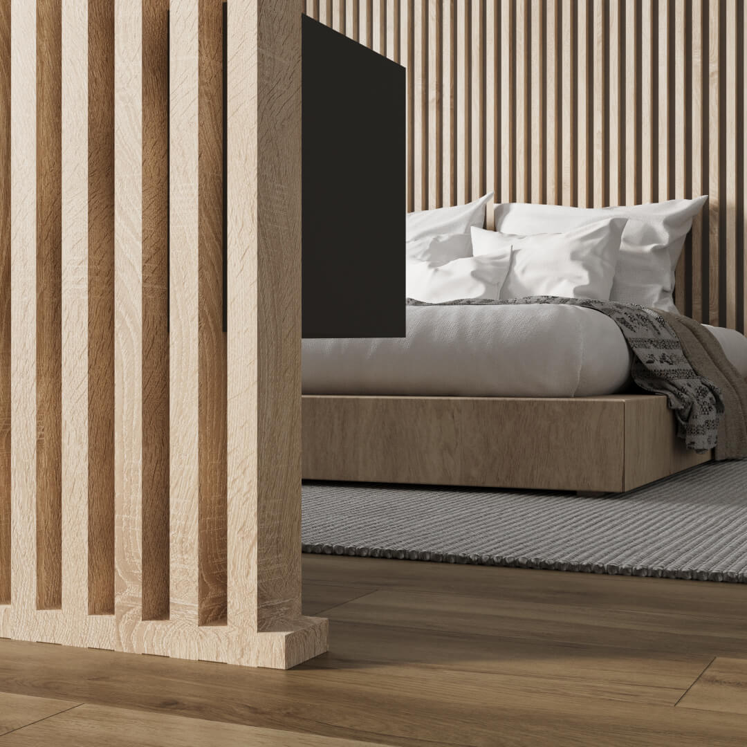 Интерьерная рейка МДФ STELLA Ривьера Дуб Сонома 40*30*2700 (уп.4 шт.) Standart STSR-858 - Вид №7