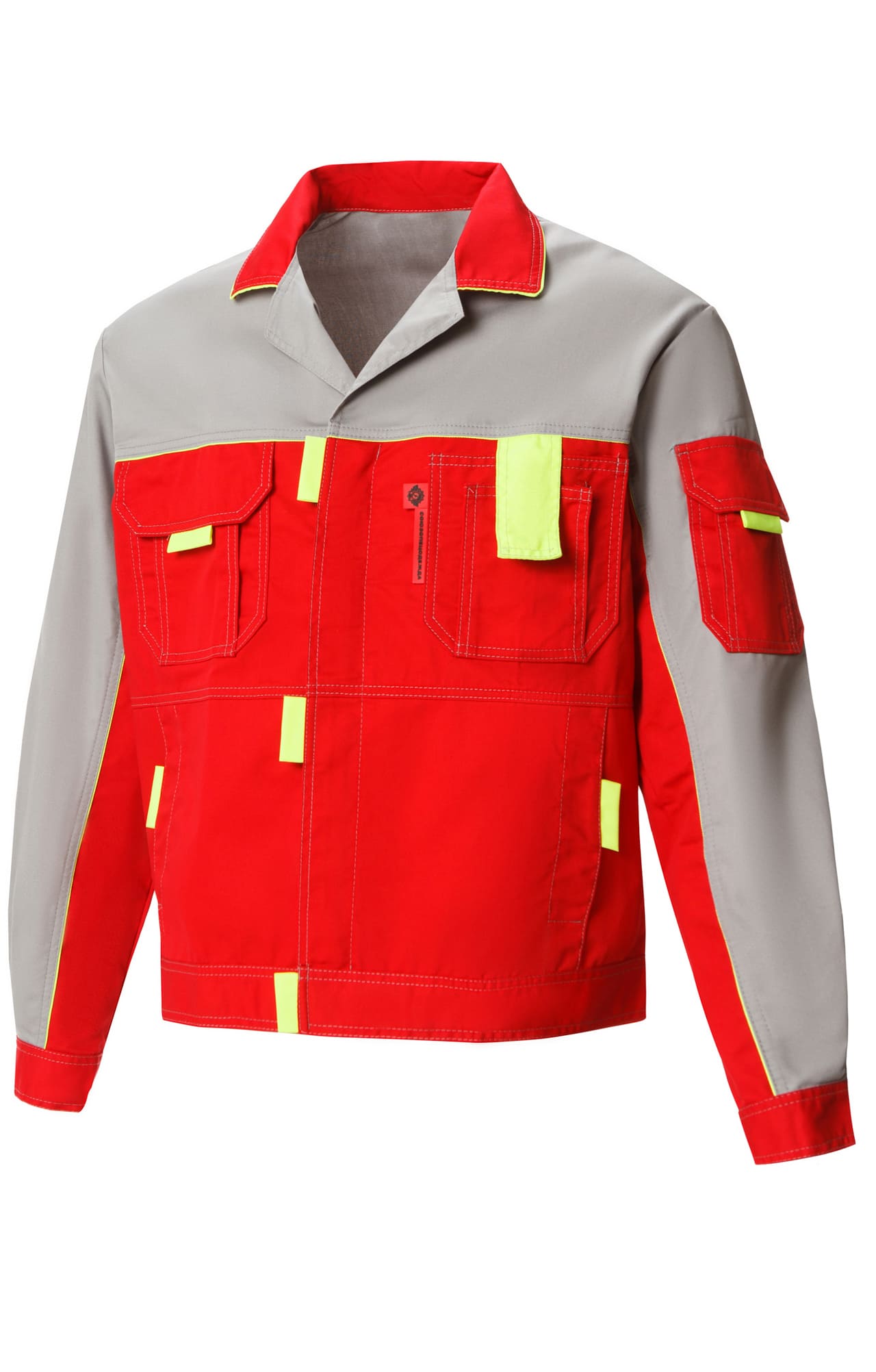 65320 Костюм "Профессионал-2" красный-светло-серый  Летняя спецодежда  размер 60-62/170-176  - Вид №1