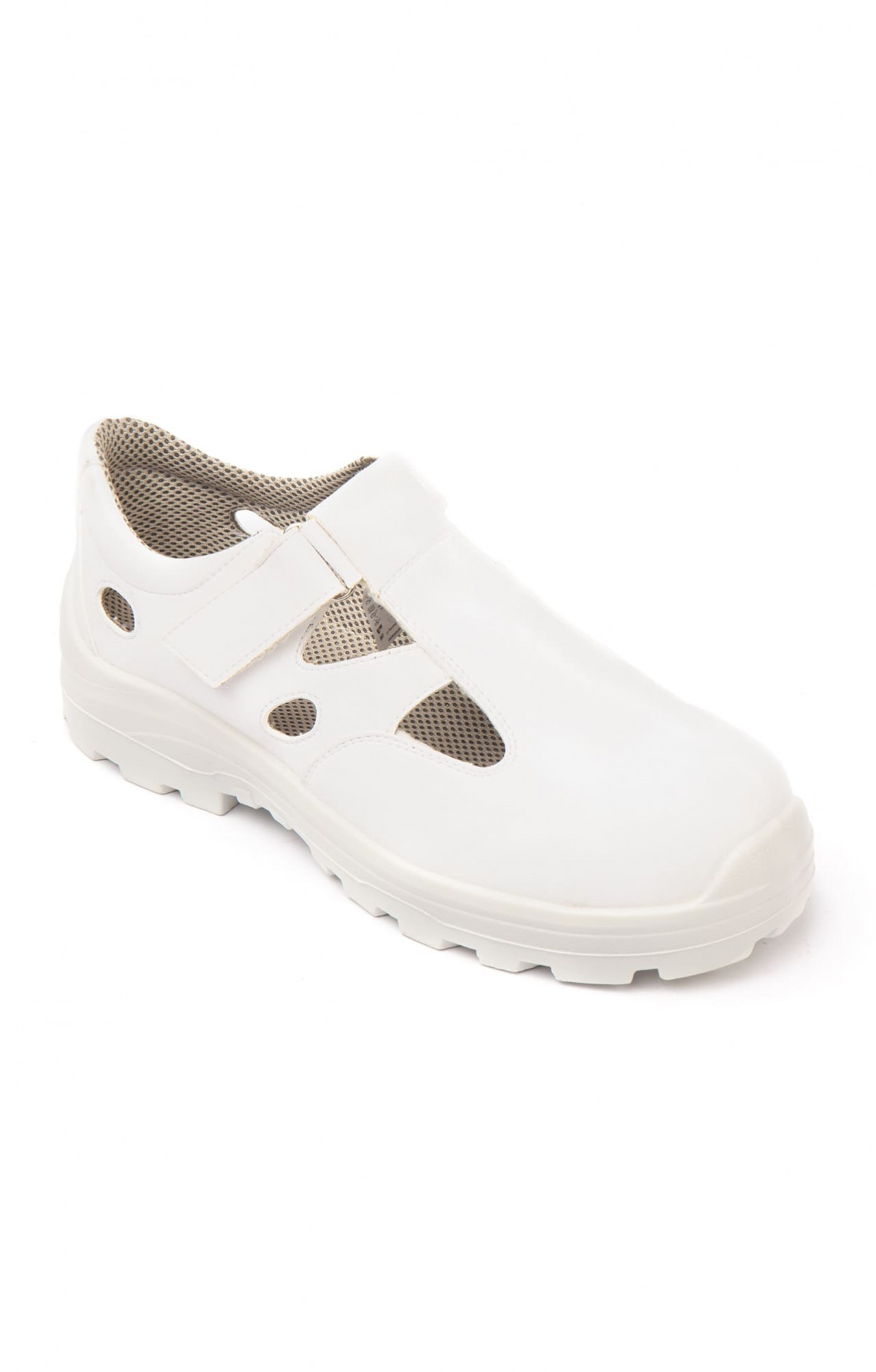 5033252 Полуботинки АЛМИ с перфорацией с металлическим подноском арт 80302 011600 белые  Одежда для поваров  размер 39 Спецодежда 