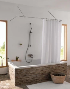 DSU1700-750W Карниз для душевой занавески U-образный, различных размеров, настенный подвес PHOS